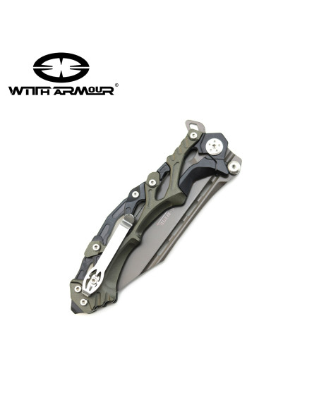 Tactical pocket knife, D2 steel blade