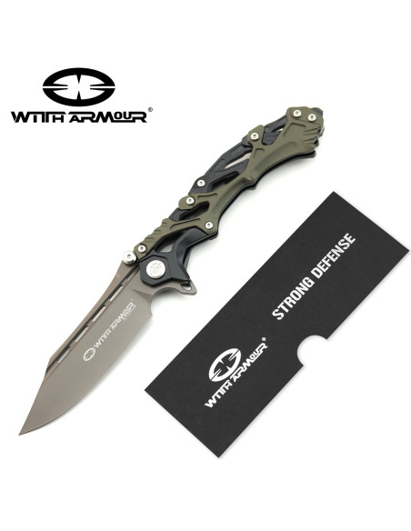 Tactical pocket knife, D2 steel blade