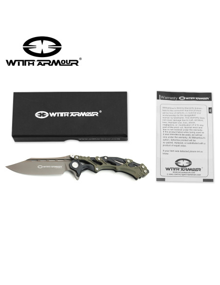 Tactical pocket knife, D2 steel blade