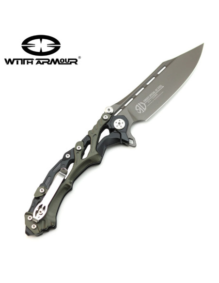 Tactical pocket knife, D2 steel blade