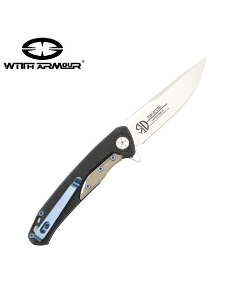 Flint tactical pocket knife, D2 steel...