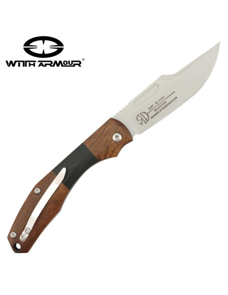 Stone tactical pocket knife, D2 steel...