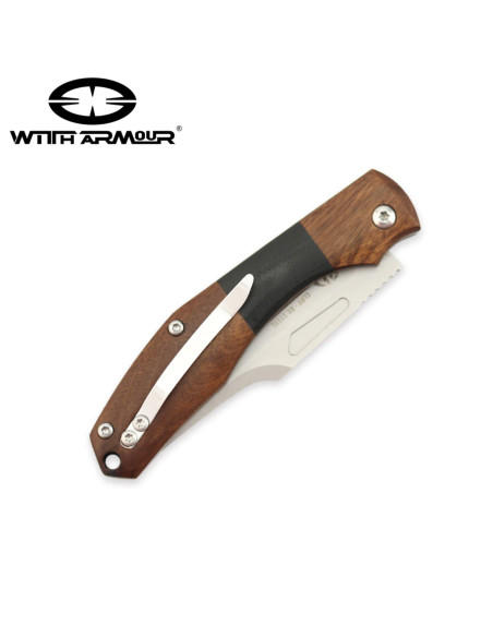 Stone tactical pocket knife, D2 steel...