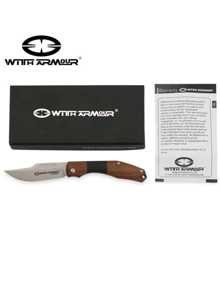 Stone tactical pocket knife, D2 steel...