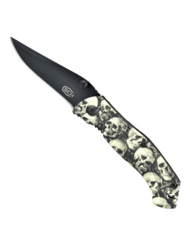 SCK pocket knife handle skulls (17.7 cm.)