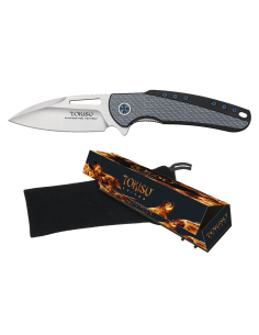 Tokisu CNC knife and G10 handle and carbon fiber