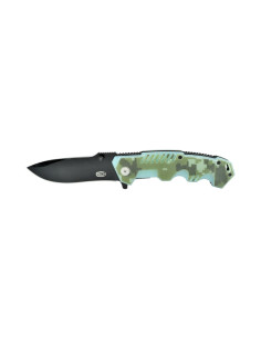 SCK pocket knife with green camo handle (20 cm.)
