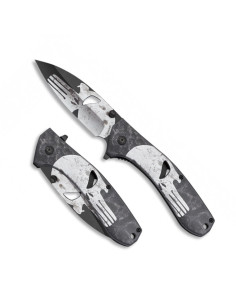 Albainox 3D punisher skull penknife, 9 cm.