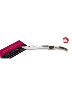 Arab ratchet pocket knife, deer horn handle (21.70 cm.)