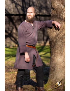 Viking tunic herringbone pattern in cotton Woodland...