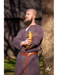 Viking tunic herringbone pattern in cotton Woodland... 2