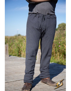 Viking pants herringbone pattern model Arvid, gray