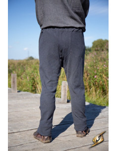 Viking pants herringbone pattern model Arvid, gray 2