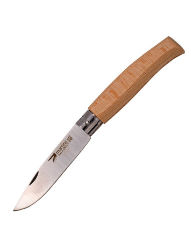 Martins folding knife with giroblock, beech wood (19.5 cm.)