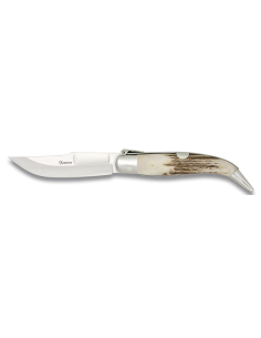 Classic Teja 0 knife, deer antler (blade, 8.2 cm.)