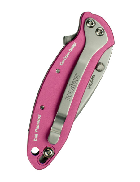 Kershaw Chive Model Tactical Knife, Pink