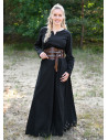 Medieval dress Milla Ligero for women, black