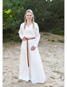 Medieval Milla Ligero dress for women, natural white
