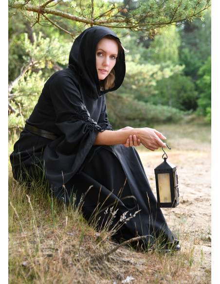 Medieval dress woman trumpet sleeves,...