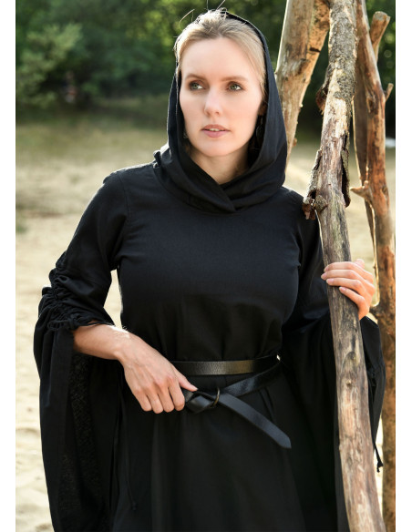 Medieval dress woman trumpet sleeves,...