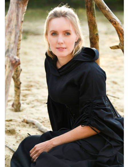 Medieval dress woman trumpet sleeves,...