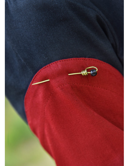 Medieval dress sleeves with pins, red...