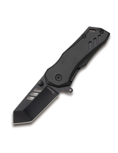 K-25 tactical knife with black aluminum handle