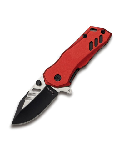 K-25 tactical knife with red aluminum handle