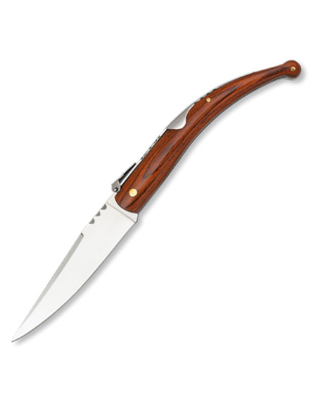 Classic knife with billet and curved...