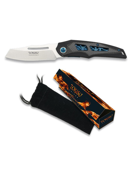 Tokisu D2 steel pocket knife, CNC...