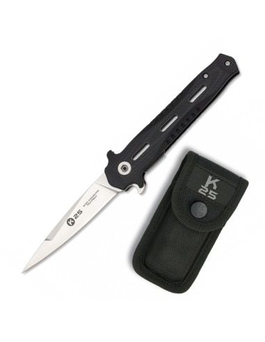 K25 tactical knife, G10 handle, blade 8.5 cm.