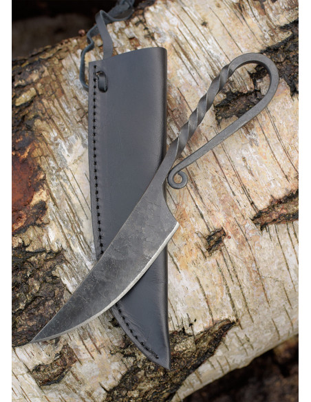 Hand forged medieval knife (21 cm.)
