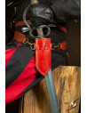 Baldric with rings for blunt swords - Red