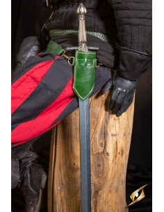 Tahalí with rings for blunt swords - Green