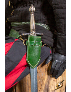Tahalí with rings for blunt swords - Green 2