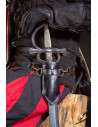 Tahalí with rings for blunt swords - Black
