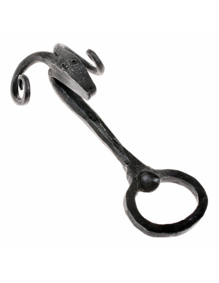 Medieval wrought iron bottle opener...