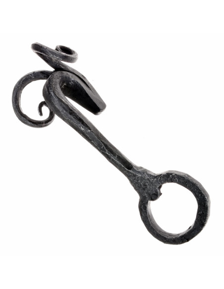 Medieval wrought iron bottle opener...