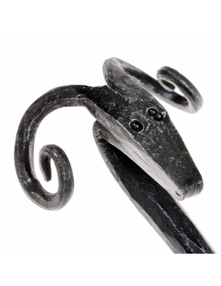 Medieval wrought iron bottle opener...
