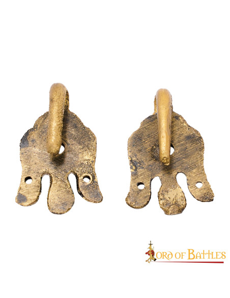 Set 2 Viking hooks with Odin's raven