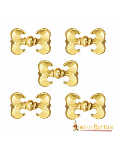 Set 5 decorative ornaments for medieval costumes