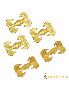 Set 5 decorative ornaments for medieval costumes 2