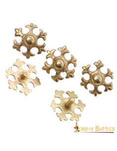 Set 5 decorative pieces fleur de lis