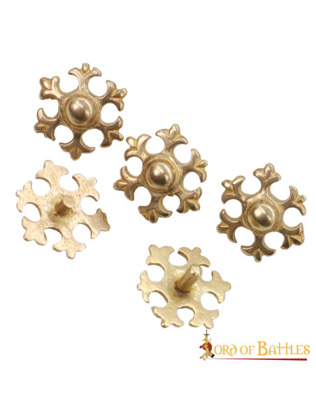 Set 5 decorative pieces fleur de lis