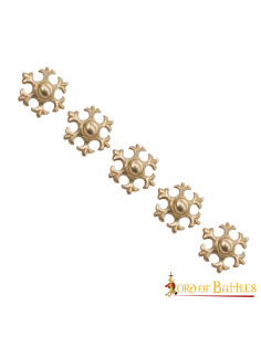 Set 5 decorative pieces fleur de lis 2