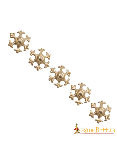 Set 5 decorative pieces fleur de lis