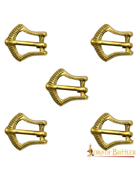 Set of 5 small medieval belt buckles Set of 5 small medieval belt buckles