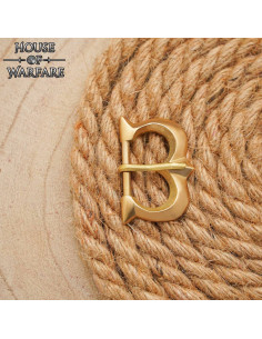 Medieval brass buckle for narrow belt 2