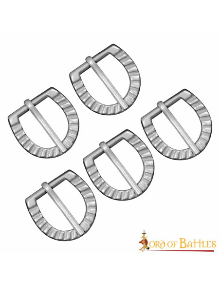 Set of 5 small medieval belt buckles Set of 5 small medieval belt buckles