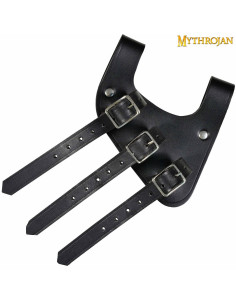 Tahalí black for swords of right-handed knights